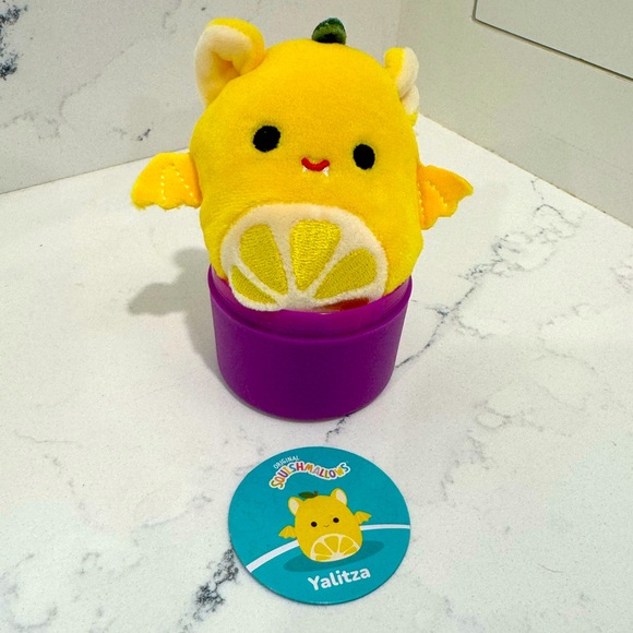 Yalitza the Lemon Bat Squishmallows Micromallow Crossover Squad 2.5” - Picture 1 of 3